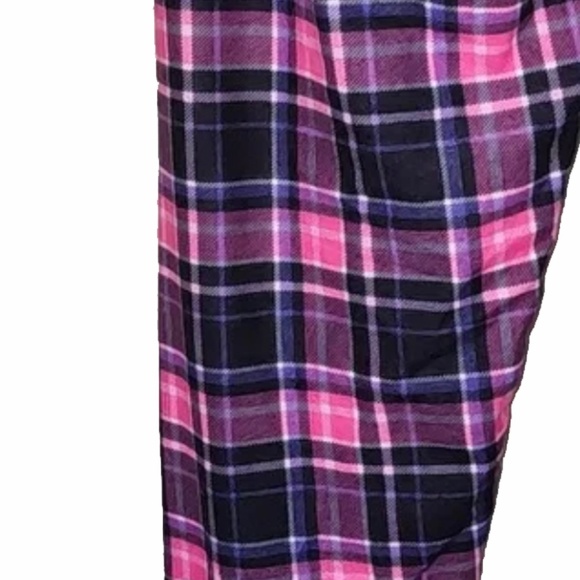 Charlies Project OS One Size Pink Plaid Soft Yoga Band LEGGINGS NEW in Package - Picture 2 of 7
